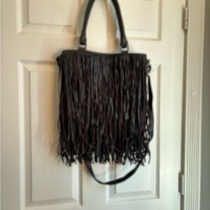 Mossimo Supply Co. Black Fringe Bag